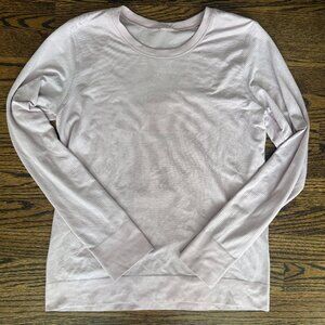 Lululemon Strawberry Milkshake Swiftly Relaxed Long-Sleeve Shirt Size(6)